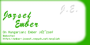 jozsef ember business card